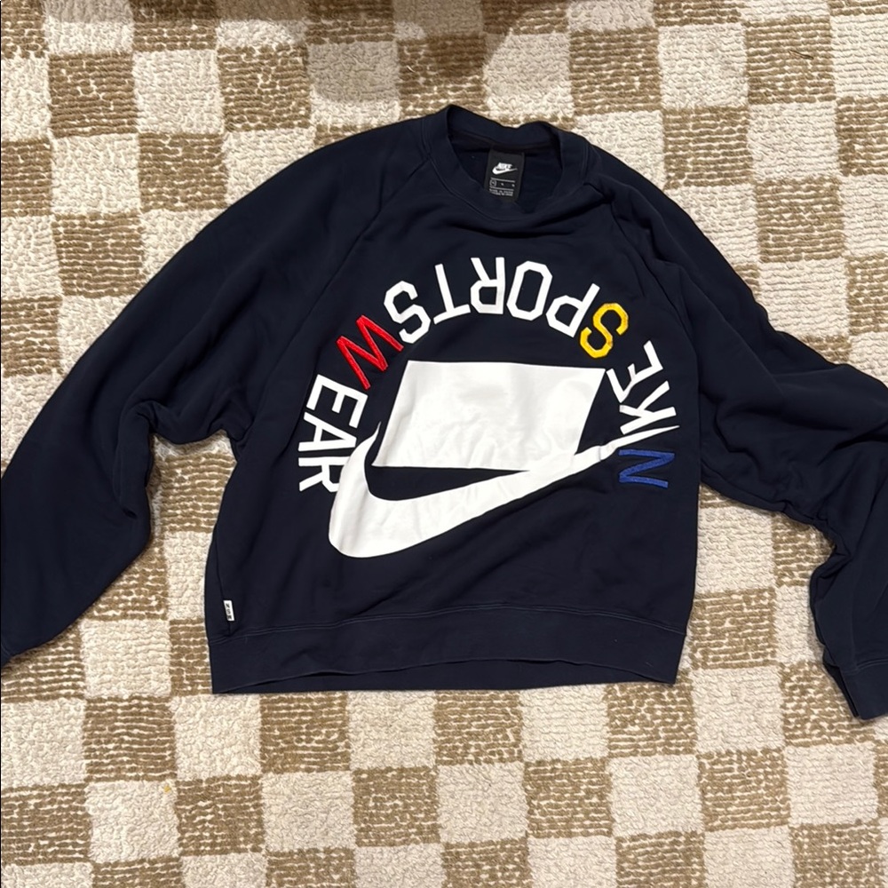 Nike navy Crewneck Graphic Sweater